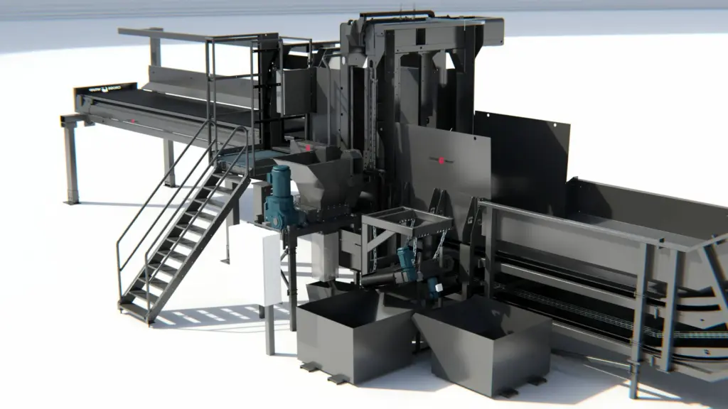 On Image 3D Coil shredder with options