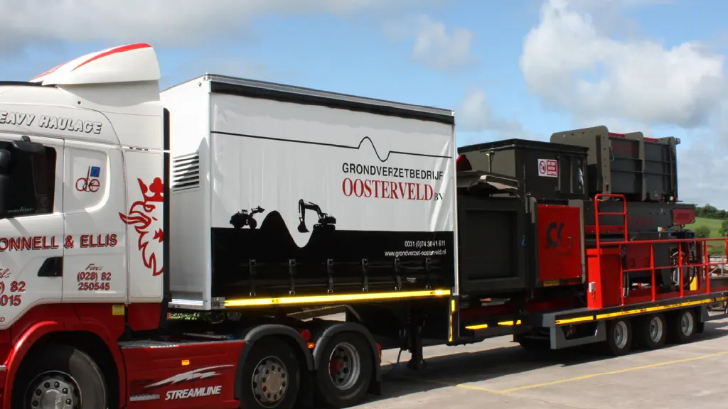 On Image: Oosterweld Cross Wrap mobile wrapper with baler